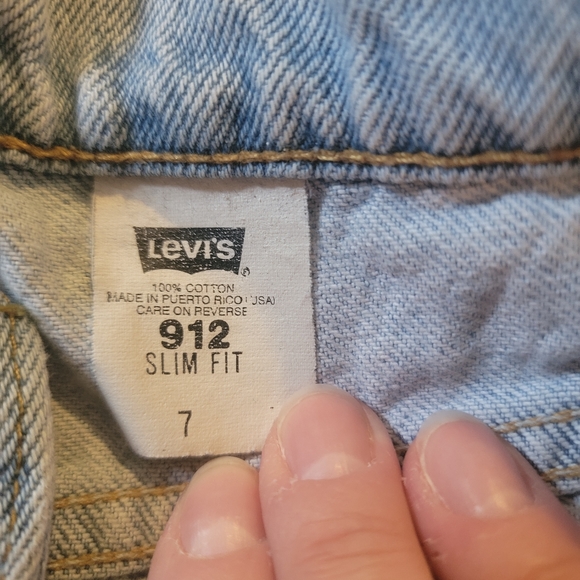 90's Orange Tab Levi shorts light wash - Picture 5 of 9
